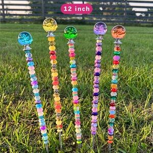 12 inch Beaded Garden Stakes